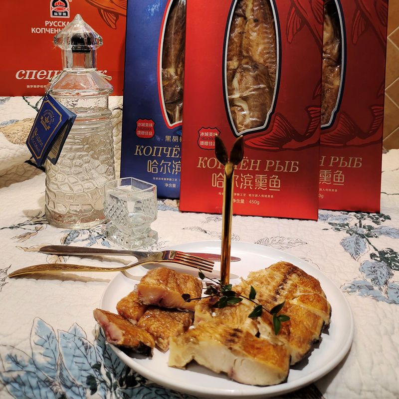 俄式香薰马哈鱼巴沙鱼开背鱼熏烤即食礼盒送礼东北正宗特产小吃鱼
