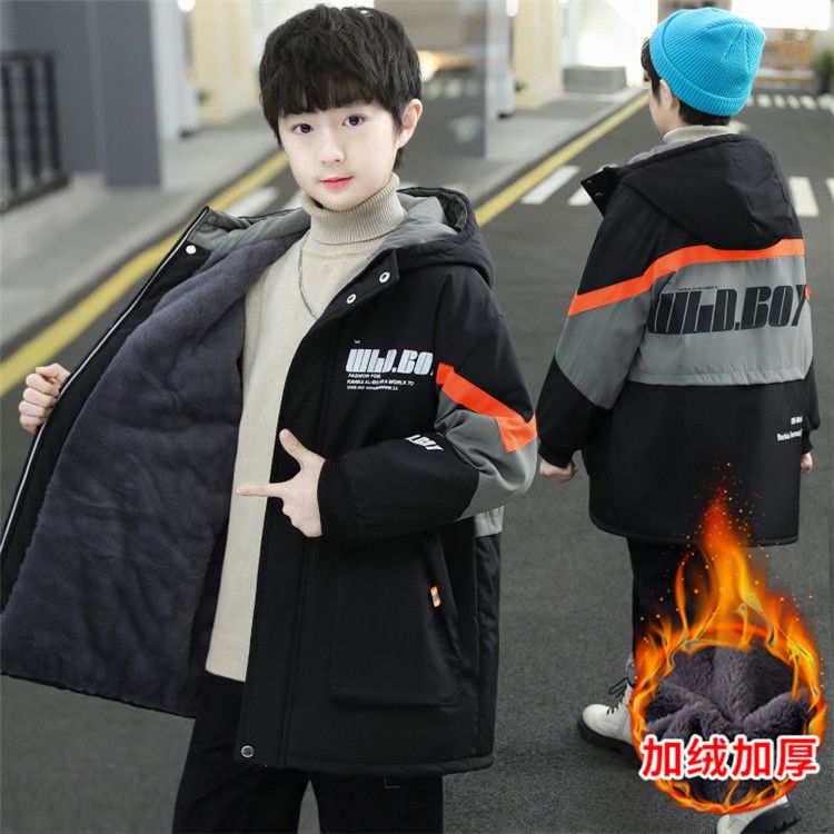 男童棉服外套冬装新款韩版潮儿童装棉衣中大童派克服保暖加绒加厚