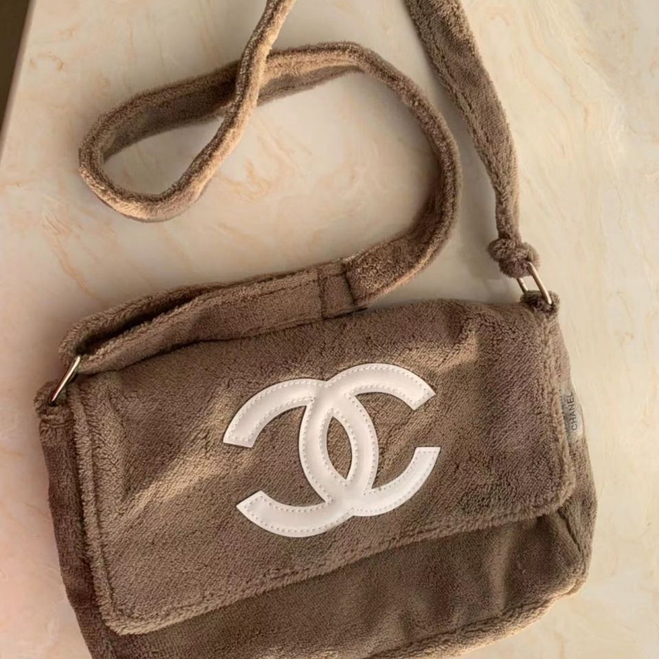 香香家双c中古积分兑换vip赠品vintage毛巾包毛绒女包斜挎单肩秋