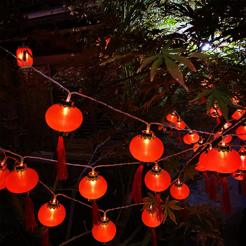虎年春节新年彩灯装饰用品led灯笼串灯串家用过年布置节日中国节
