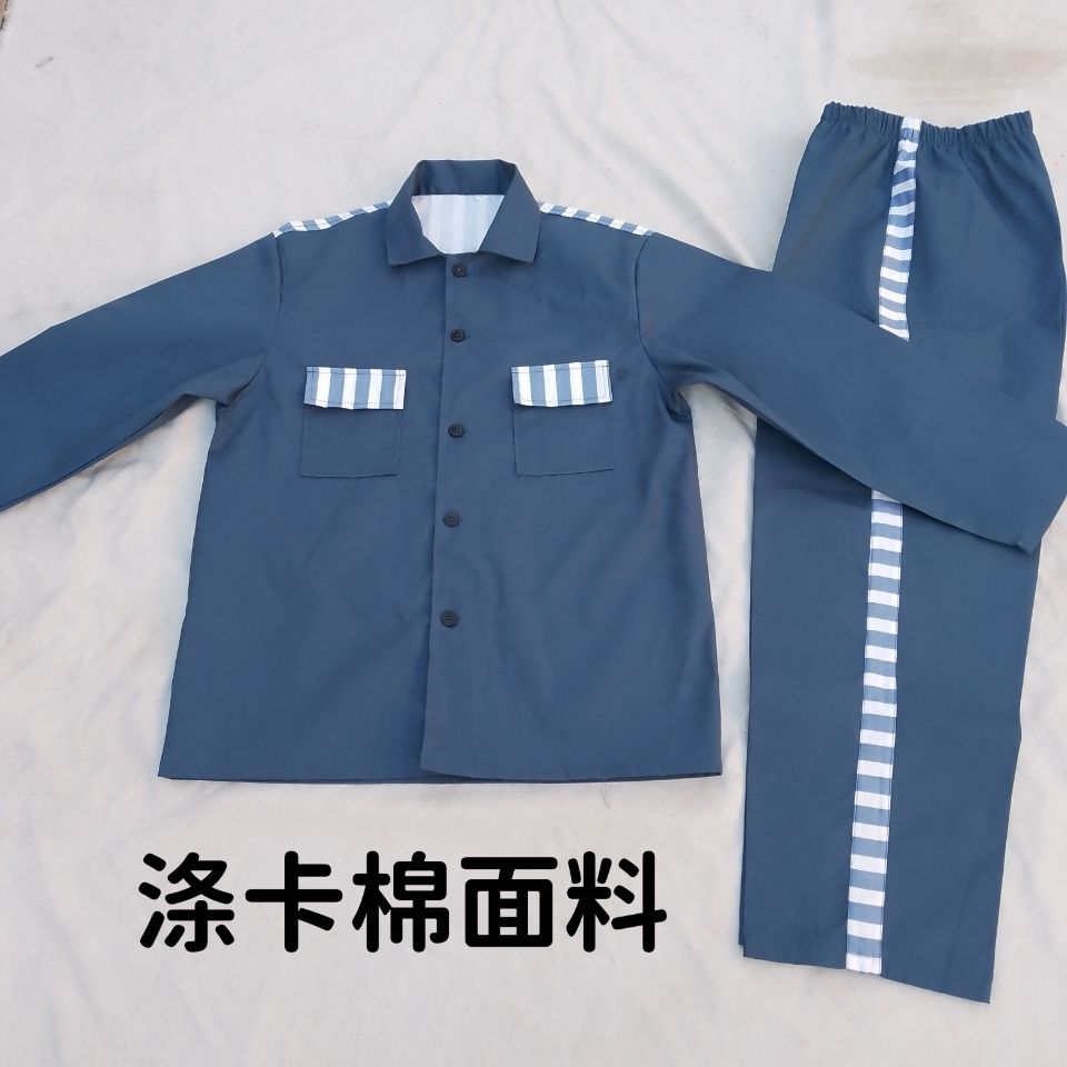 新款万圣节成人长袖囚服囚犯服监狱看守所表演舞台剧长袖囚衣服装