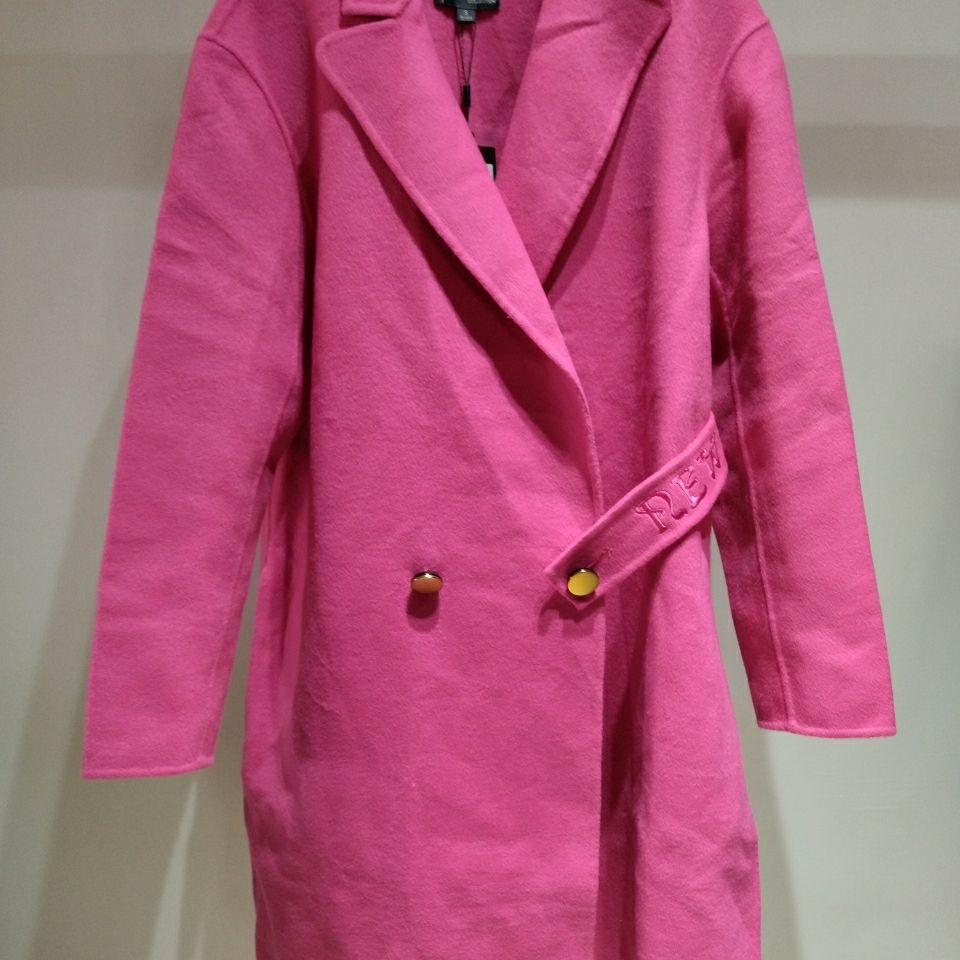 一线品牌专柜撤柜女士羊毛双面尼大衣外套艾托奥羊绒大衣宽松版型