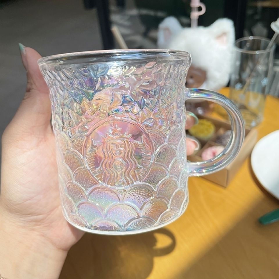 星巴克炫彩鱼鳞杯 星巴克杯子 星巴克杯子