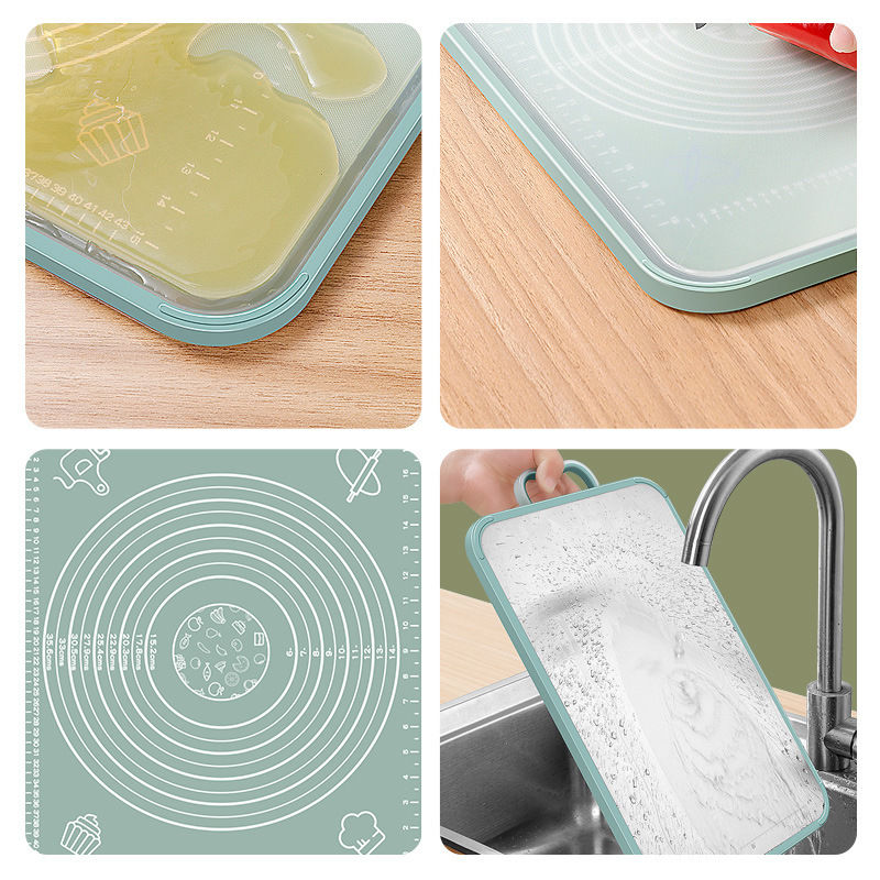 德国304不锈钢切菜板家用抗菌防霉双面砧板和面粘板塑料案板占板