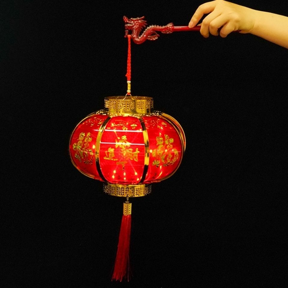 2022新年挂饰灯笼过年装饰挂件小灯笼挂树上虎年节日圆形小灯笼