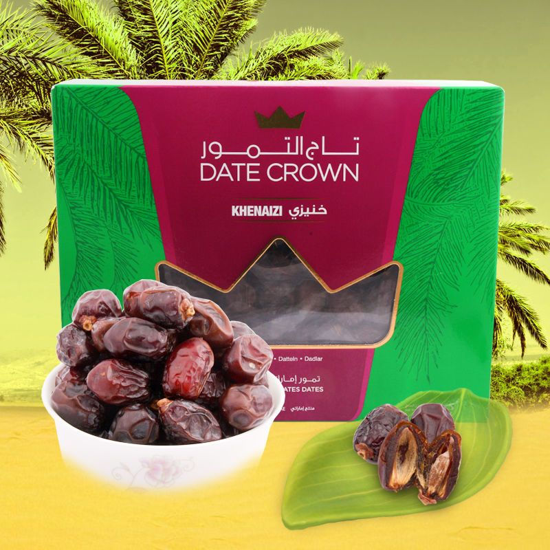 date crown khenaizi 皇冠椰枣1kg 阿联酋进口椰枣迪拜椰枣