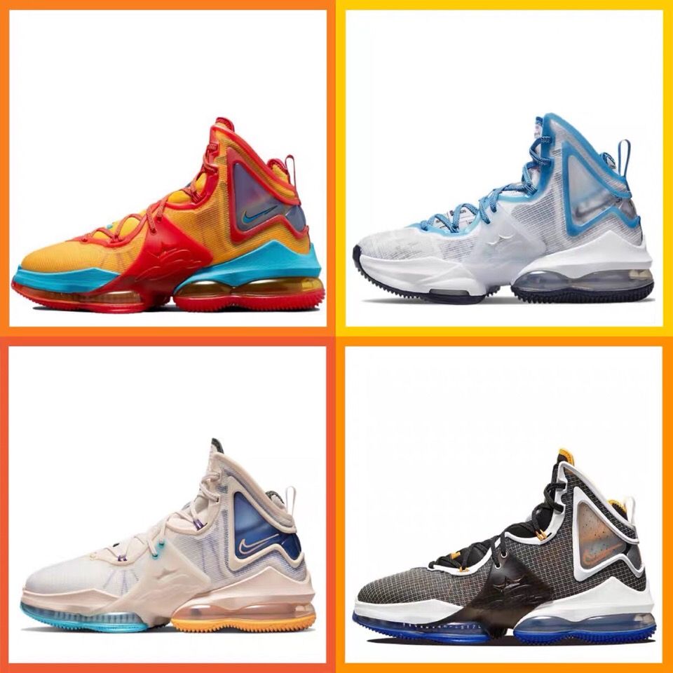 新款詹姆斯19代战靴lebron8篮球鞋air全掌气垫运动鞋实战耐磨透气