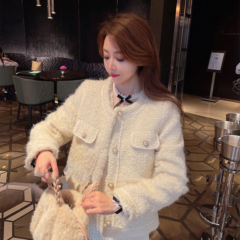 Cotton fragrance about pink small fragrance short jacket female spring and autumn new  salt system wear thick padded jacket