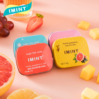 IMINT无糖薄荷糖16g*4口含片口气清新糖接吻糖口香糖盒装随身糖果