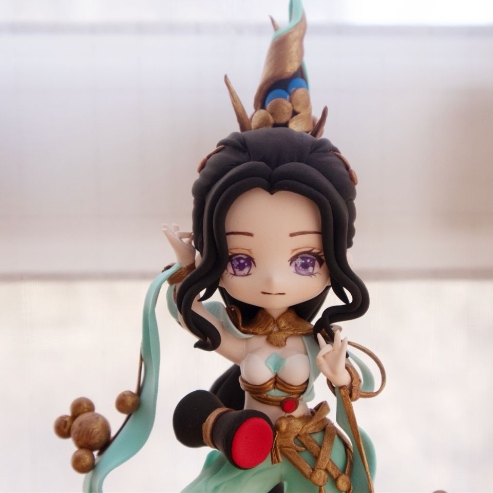 王者荣耀貂蝉遇见胡旋粘土手办定制真人转q游戏人物定制圣诞礼物【3月