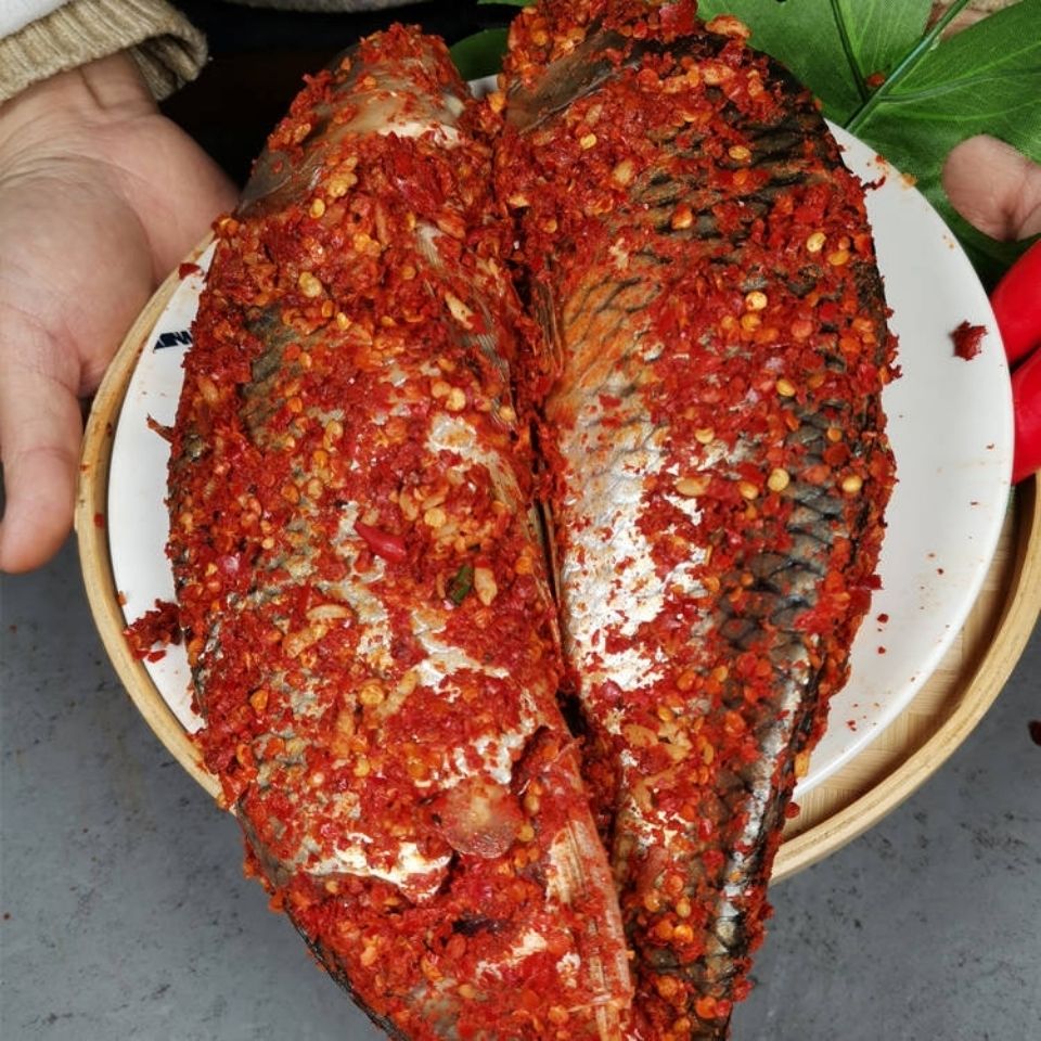 贵州特产小吃农家酸鱼黎平稻花鱼黔东南美食从江锦屏榕江酸辣腌鱼