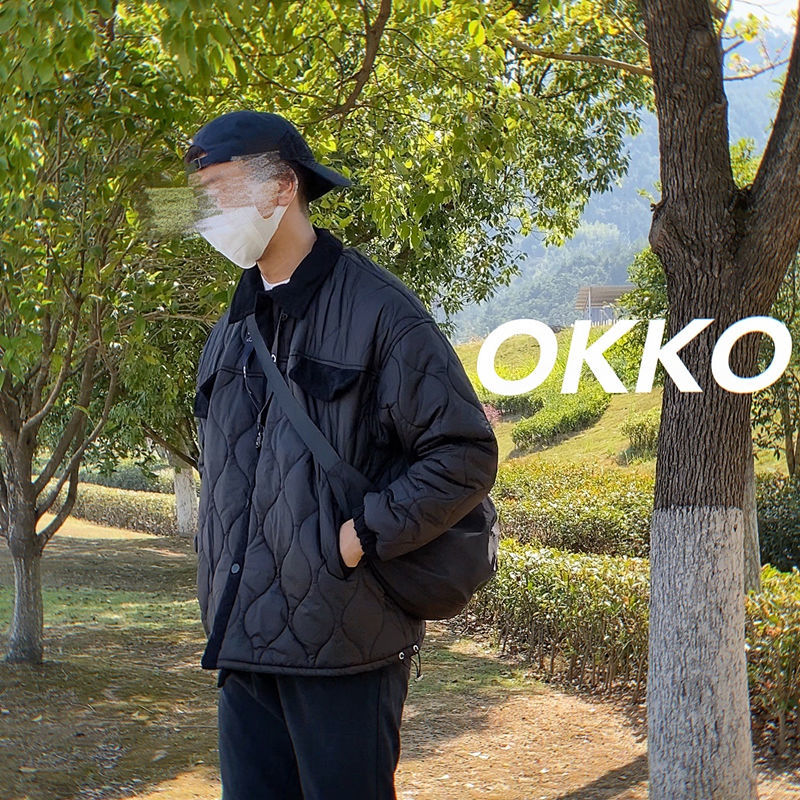 OKKO周边 情侣款机车骑行防水尼龙饺子包纯色大容量单肩斜挎包男