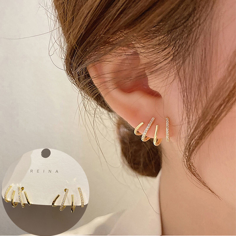 韩国耳钉女小众设计感简约高级感气质耳环年新款潮耳饰爆款