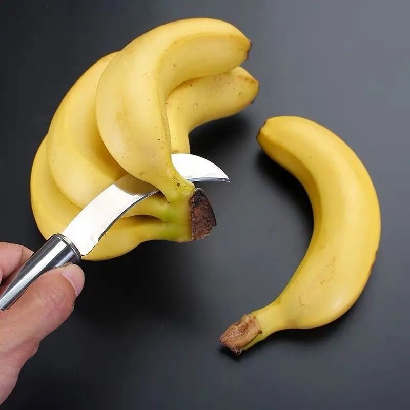 不锈钢小弯刀小镰刀香蕉刀割菜削菠萝刀水果刀菠萝蜜刀割韭菜刀具