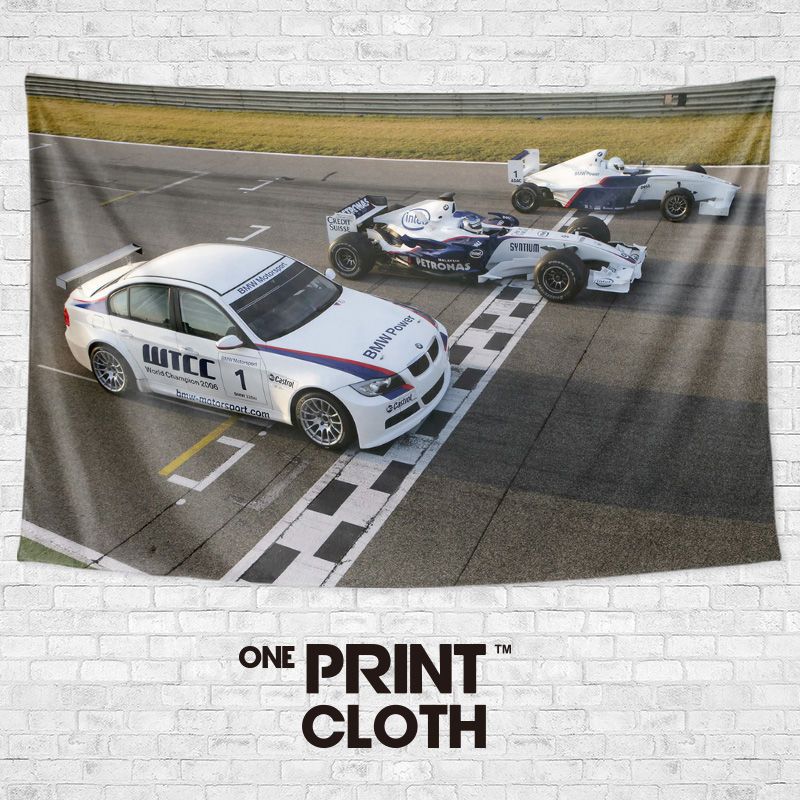f1宝马索伯车队海报bmw赛车写真车迷装饰旗帜背景墙布挂布挂毯画