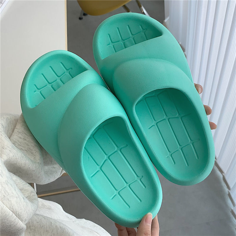 Thin strips, stepping on feces, personalized thick-soled sandals and slippers for men and women, summer wear, home couples, non-slip beach shoes, ins tide