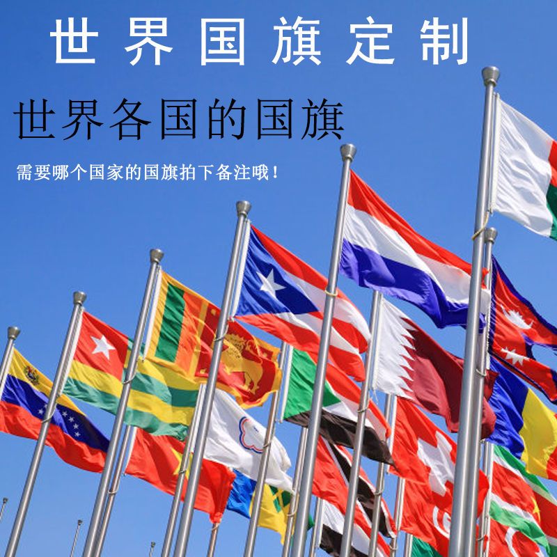 世界各国国旗户外定制英国美国德国法国意大利韩国国旗外国旗帜