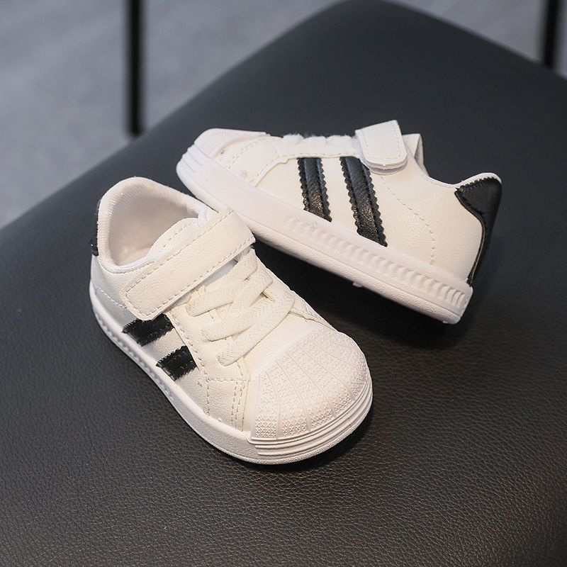 Children's small white shoes spring and autumn new toddler shoes boys' skate shoes single shoes girls' shoes baby shell head sneakers