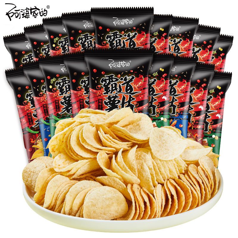 125813-阿婆家的薯片休闲零食辣零食薯片零食大礼包20包薯片批发一整箱-详情图