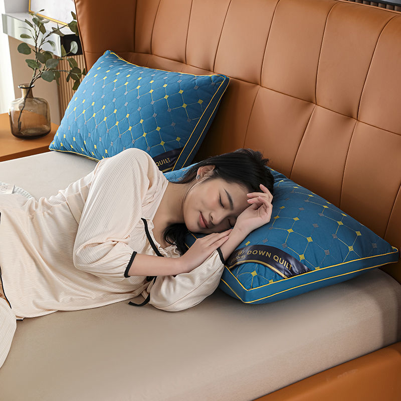 希尔顿五星级酒店枕头枕芯一对家用成人助睡眠护颈椎宿舍一只单人