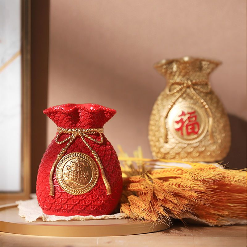 Wheat Ear Lucky Bag Lucky Ornament Home Living Room Entrance Wine Cabinet TV Cabinet Decoration Store Barley Opening Gift