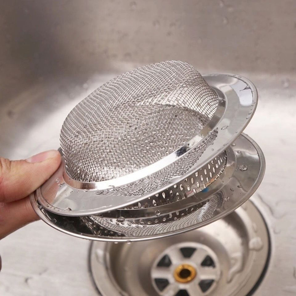 【加厚包边款】厨房水槽通用款不锈钢过滤网菜盆下水道垃圾过滤网