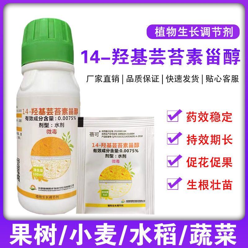 新朝阳481蓓可 14-羟基芸苔素甾醇内酯花卉果蔬调节生长增产增收