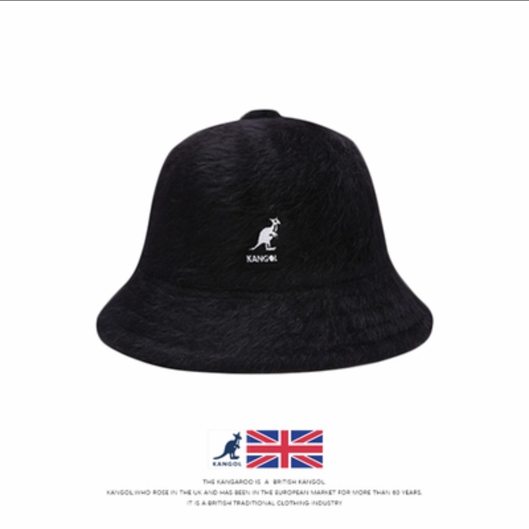 Kangol Kangur Rybak Kobieta Królicza sierść Ciepły pluszowy kapelusz garnkowy Jesień i zima Wszechstronna koreańska wersja Kopuła_voghion.com