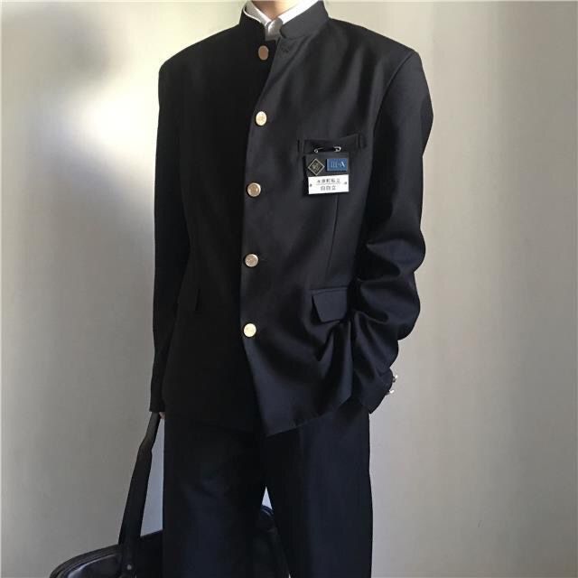 College style class uniform stand-up collar Japanese new suit men's and women's jacket college JK school uniform Zhongshan suit spring and autumn suit