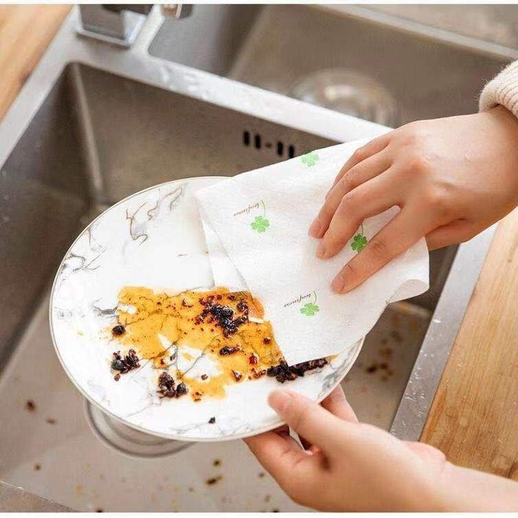 【水洗反复用】懒人抹布厨房纸巾一次性洗碗布百洁吸油吸水纸抹布