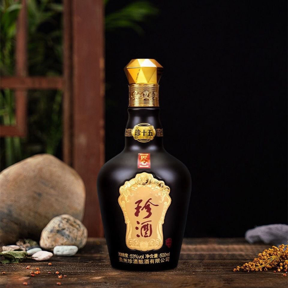 珍酒 珍十五  53度酱香型白酒500ml/瓶