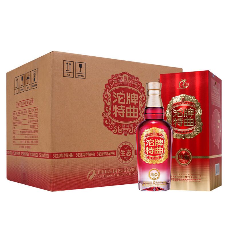 沱牌特曲白酒整箱 浓香型白酒纯粮正宗42度500ml*4瓶