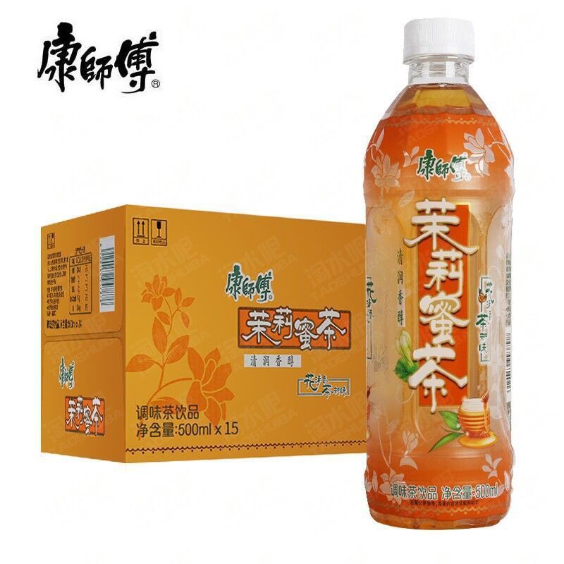 康师傅茉莉蜜茶花茶500ml整箱批发价蜂蜜茶饮料果味饮品