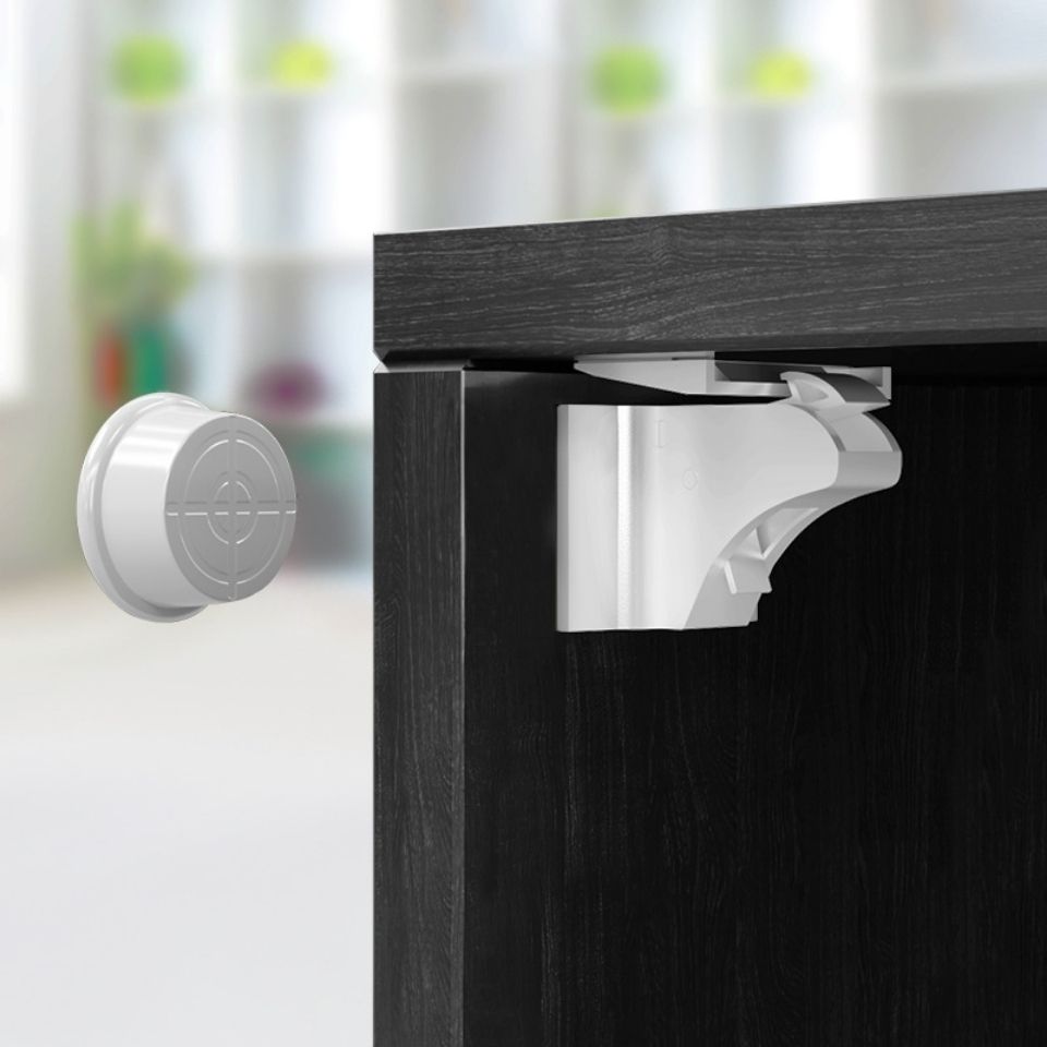 Hole free safety lock drawer magnetic lock to prevent children from opening drawer hidden anti-theft cabinet door lock Invisible Children