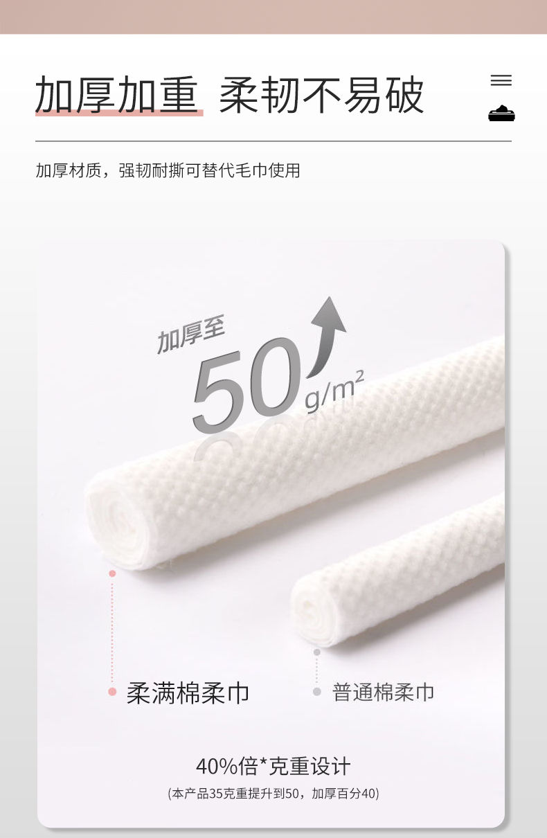 洗脸巾一次性抽取式棉柔巾无菌洗面巾母婴干湿两用擦脸巾洁面巾