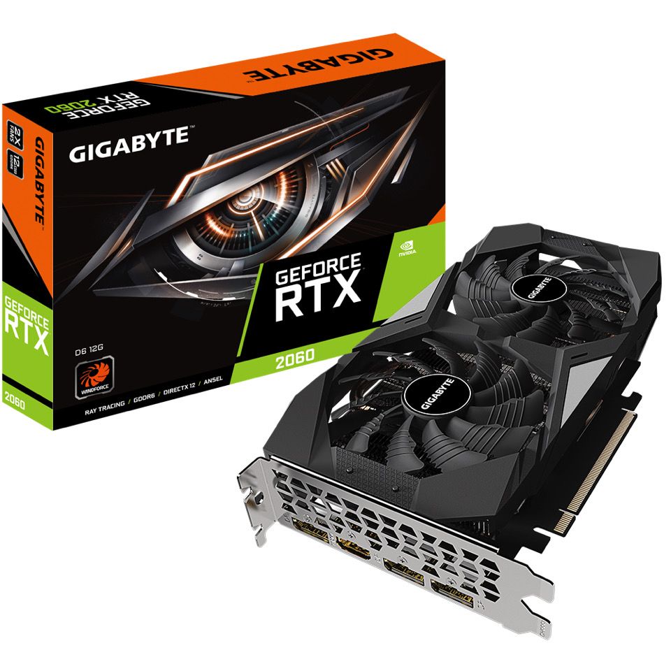 gigabyte/技嘉rtx 2060 d6/wf2oc 12g  风魔 风之力新品游戏显卡