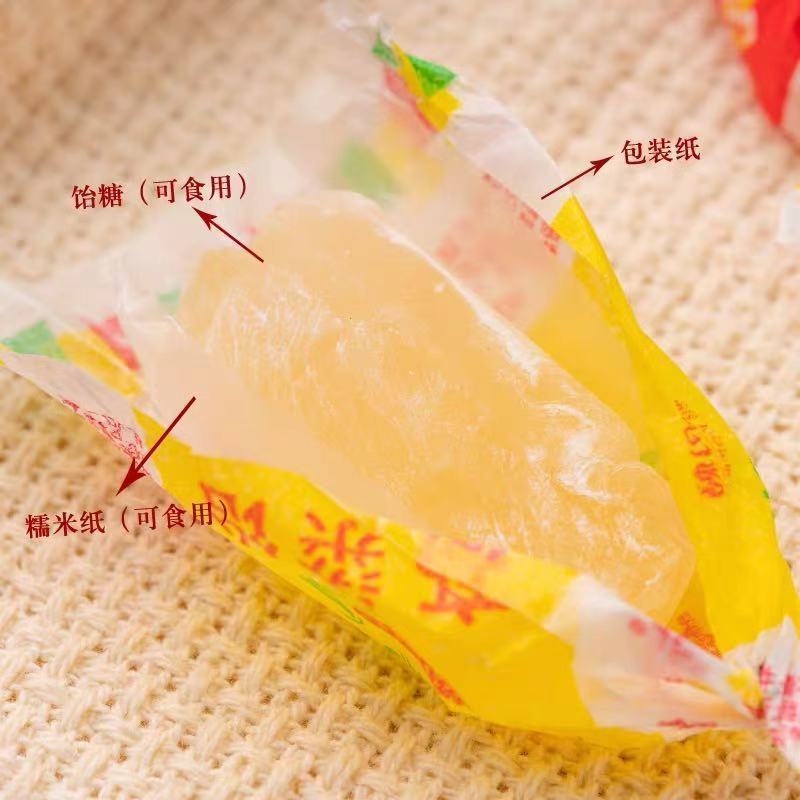 125864-山东特产圣福记高粱饴软糖网红拉丝高粱怡怀旧老式水果软糖零食-详情图