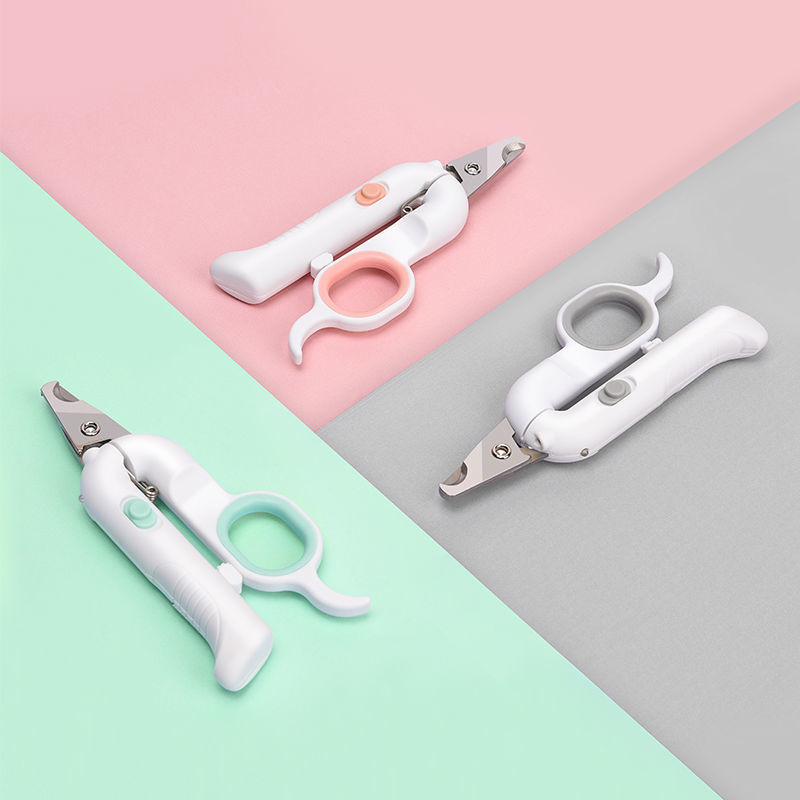 Cat nail scissors LED light blood line dog nail clippers with light pet special nail clipper artifact cat paw scissors