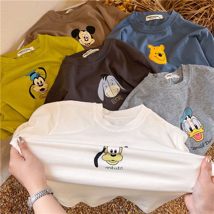 Boys cotton long-sleeved T-shirt spring and autumn 2022 new children's clothing baby bottoming shirt children's cartoon tops