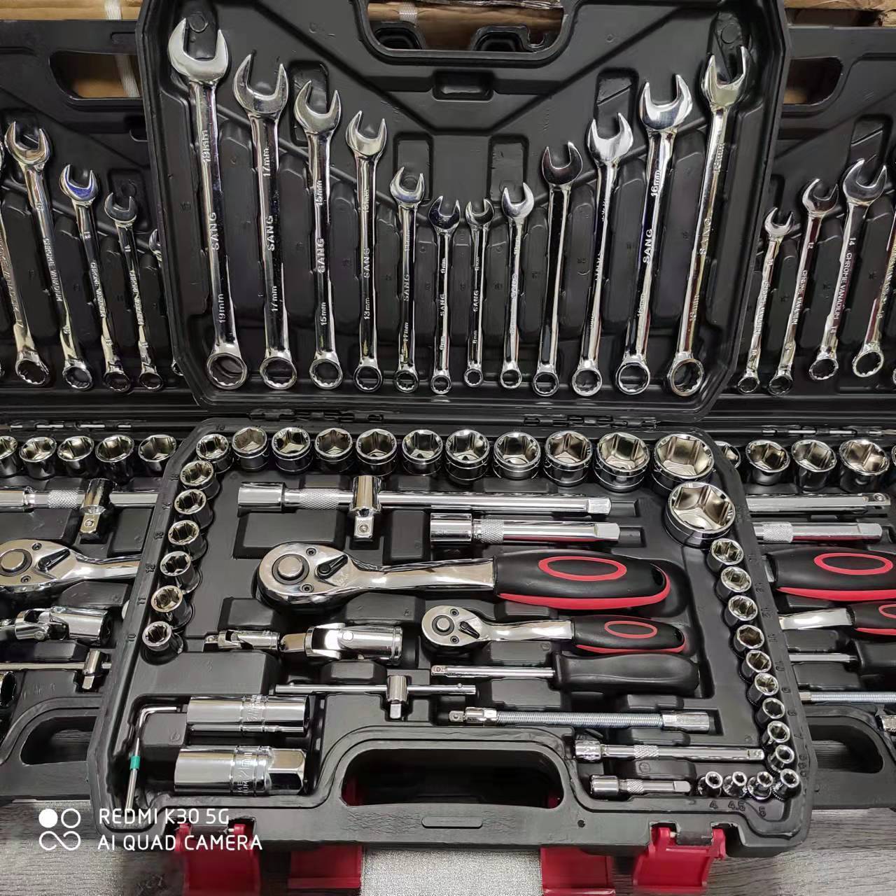 汽修多功能套管套筒套装61件套棘轮72齿修车工具组合套装通用型