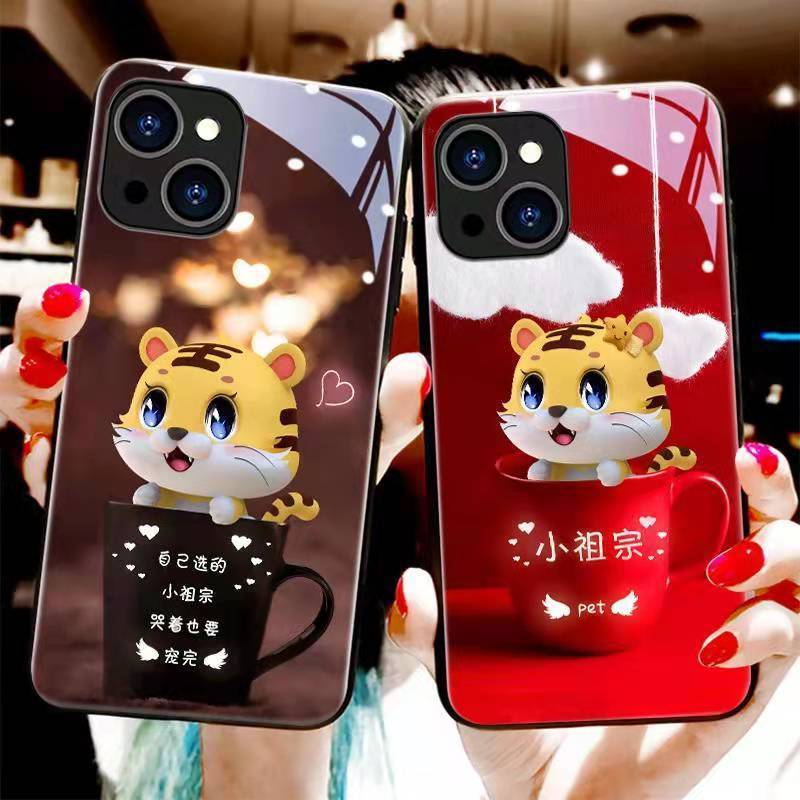 虎年情侣华为mate40手机壳mate30玻璃nova8/nova7全包p50/p40新款