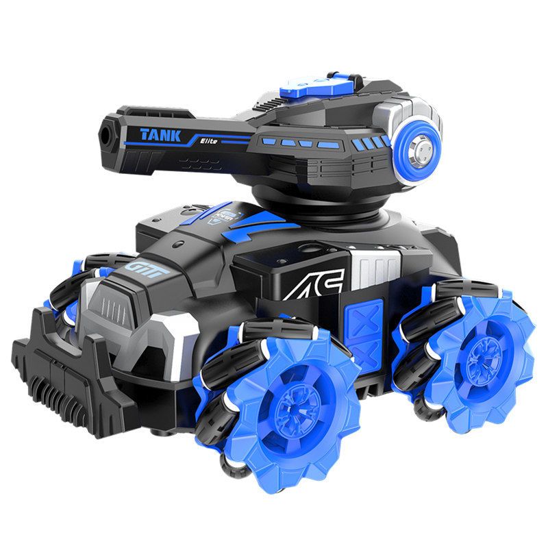 超大号遥控坦克儿童玩具车可发射水弹对战电动玩具男孩手势感应车
