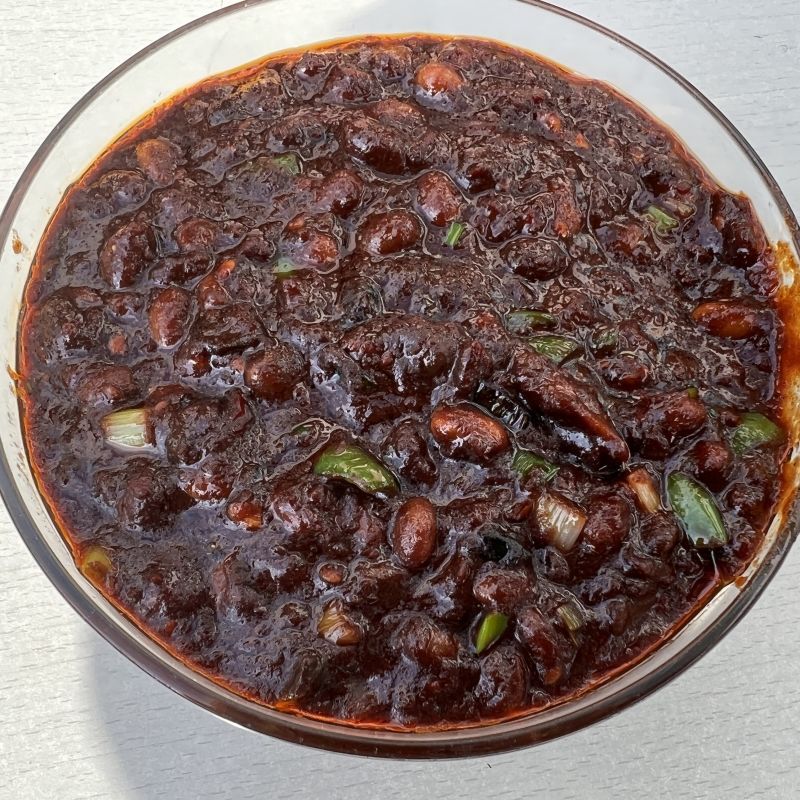 安徽特产西瓜酱豆香辣黄豆酱五香豆瓣阜阳农家夹馍拌饭酱豆子300g