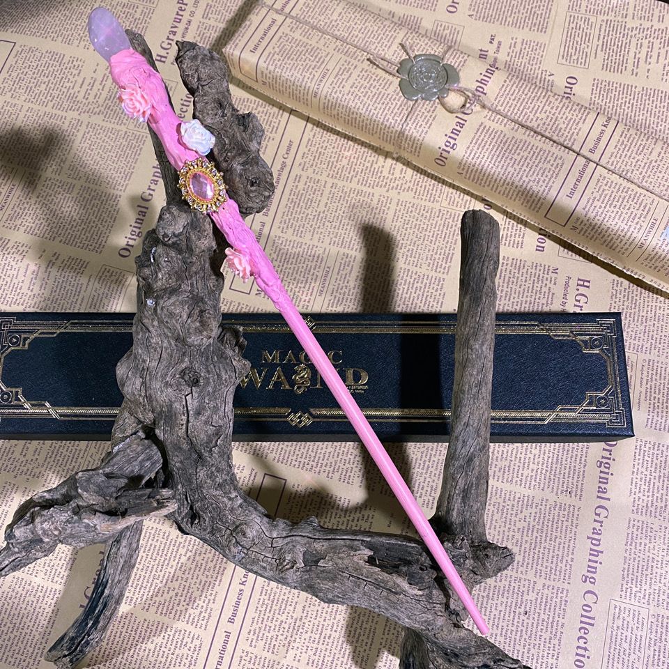 哈利波特魔杖自制魔杖魔杖女巫水晶魔杖魔法杖