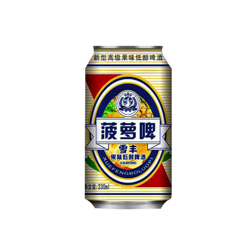 165671-剑江啤酒雪丰低醇菠萝啤酒330Ml装菠萝味啤酒啤酒批发特价清仓-详情图