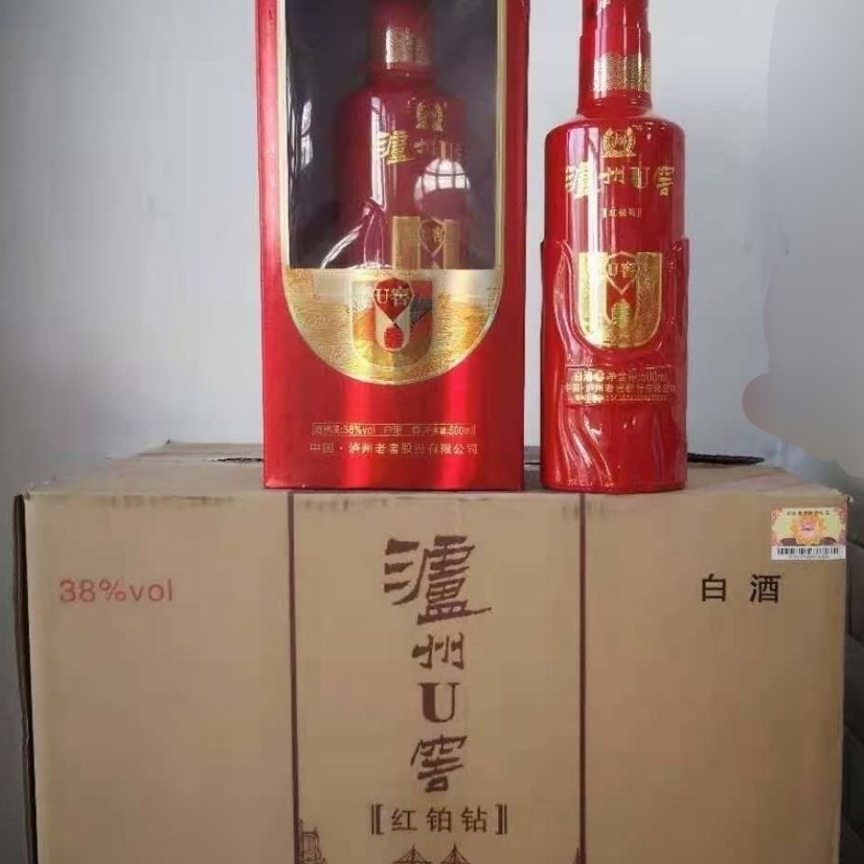 泸州老窖u窖红铂钻38度500ml*6瓶整箱装