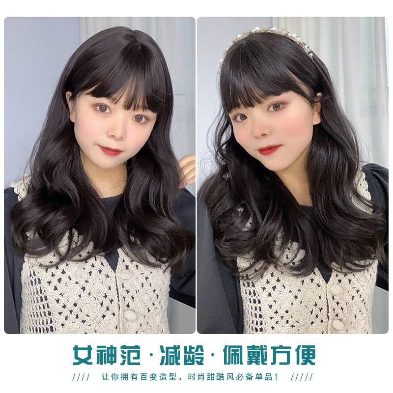 假发女中长款时尚洋气卷发整顶假发头套