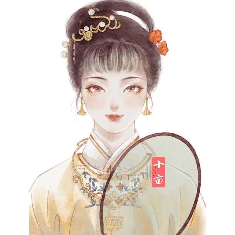 红楼梦十二金钗diy钻石画十字绣古风动漫卡通人物自己绣小件纪念