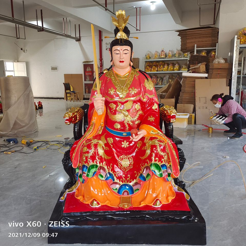 九天玄女神像1.6米树脂玻璃钢寺庙供奉摆件1.