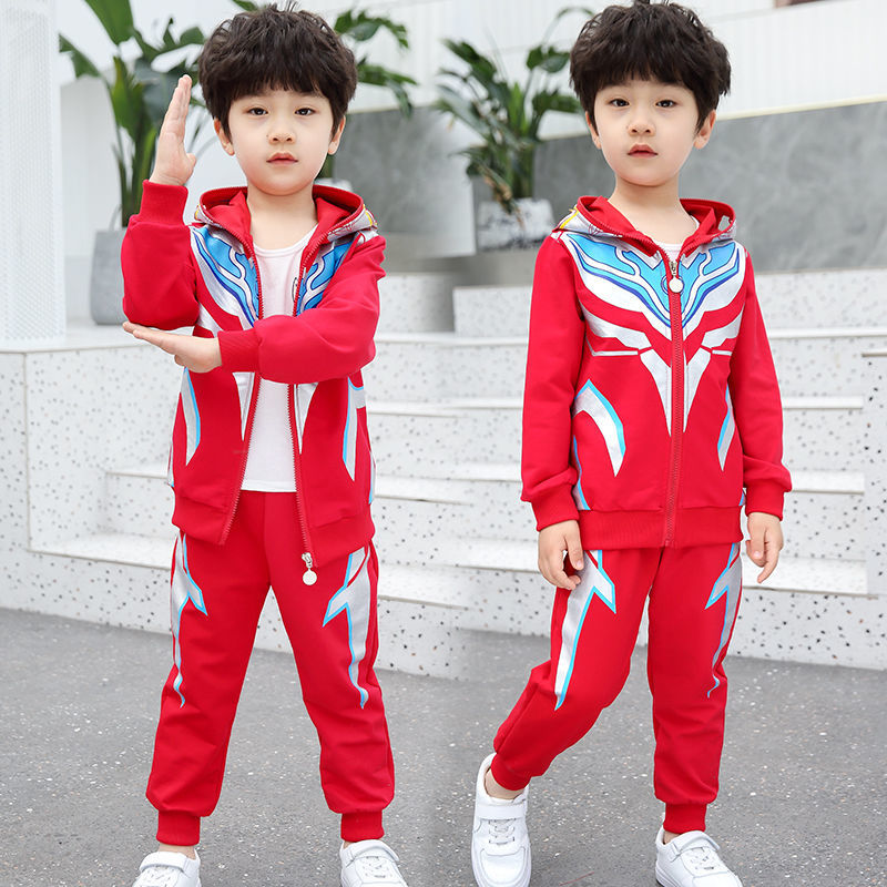 Altman clothes boys sports suit cool cool handsome bombing street new on the new children's clothing spring foreign style two-piece set